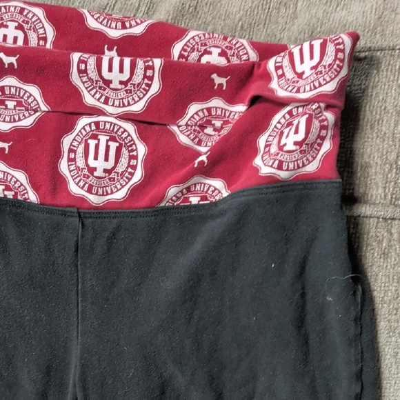 Indiana University Pink Black Leggings - Picture 4 of 8